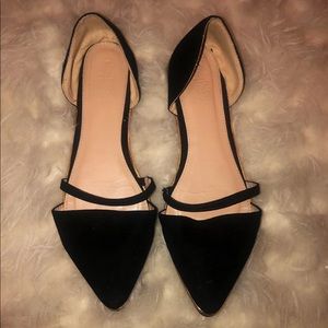 Black pointy flats